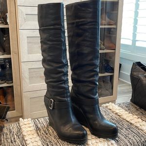 Vera Wang Lavender wedge boots